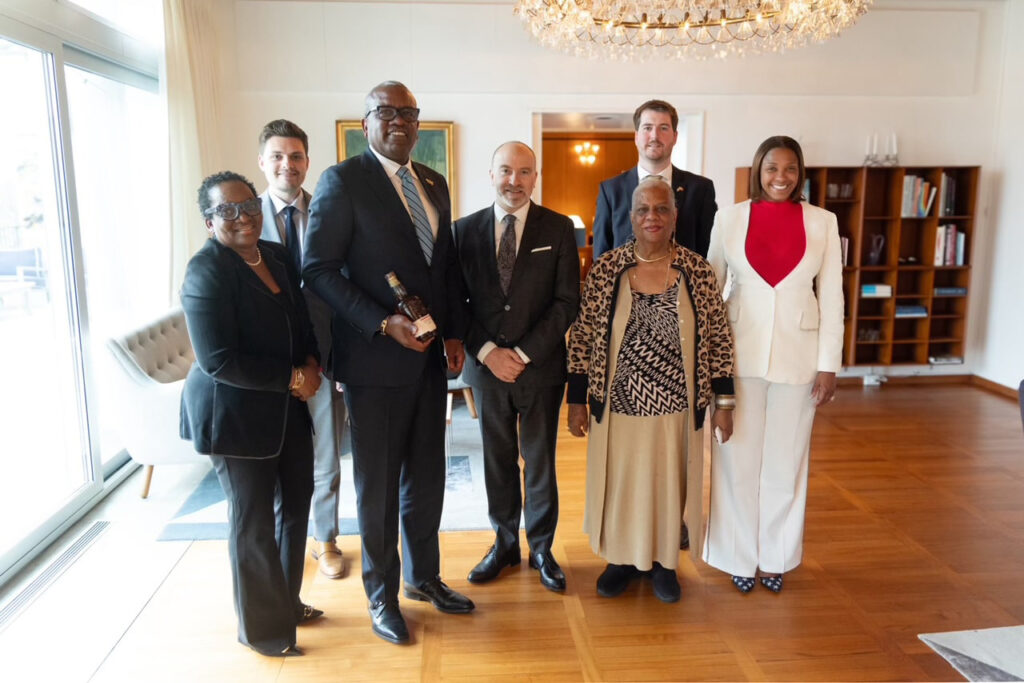 Teri was a member of a Virgin Islands delegation led by Governor Albert Bryan Jr. that visited the Danish Embassy in Washington, D.C.